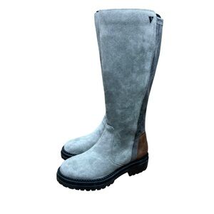 Valdini Women’s Tall Boot Gray  Suede Size 7  Phedra Winter Boot